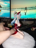 18cm 1/6 Japanese Style Little Devil Girl PVC Figure – Realistic Face Sculpt Female Bathrobe Statue - Image 6