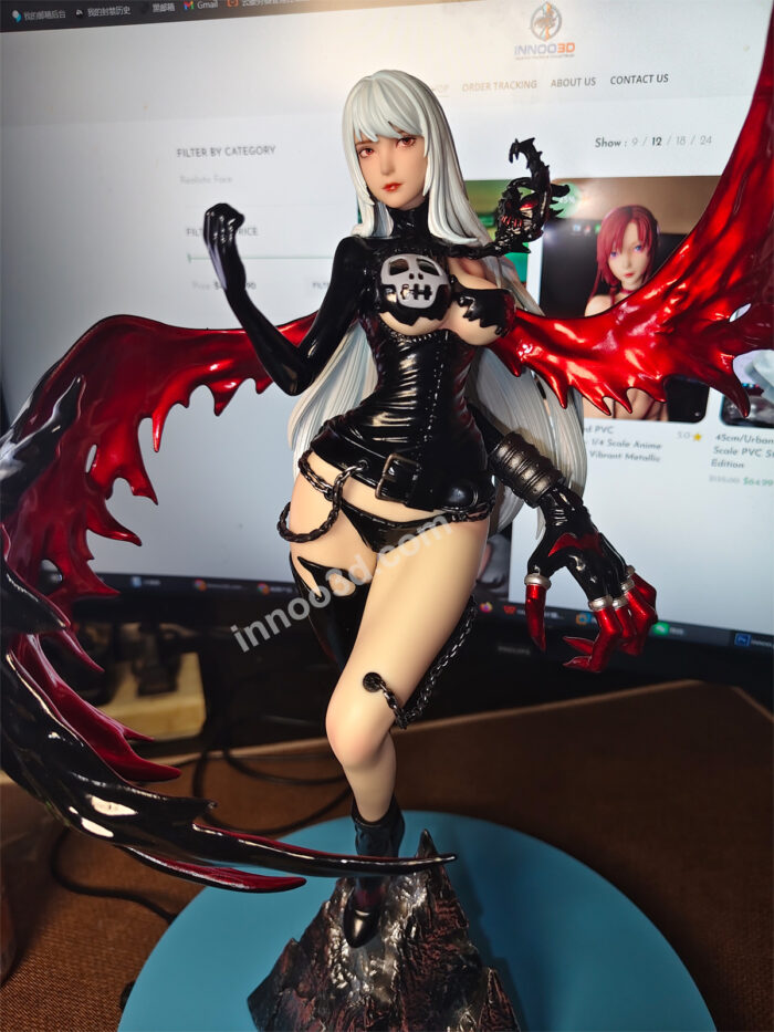45cm/Dark Gothic Witch 1/4 Scale PVC Statue - Crimson Wings Edition - Image 5