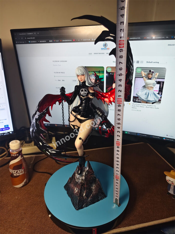 45cm/Dark Gothic Witch 1/4 Scale PVC Statue - Crimson Wings Edition - Image 3