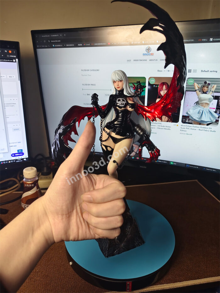 45cm/Dark Gothic Witch 1/4 Scale PVC Statue - Crimson Wings Edition - Image 6