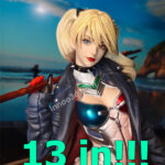 33cm/MOTO-CYBER 1/6 Scale High-Impact PVC Statue - Reinforced "Aether-Girl" Series (1.08ft / 13in)