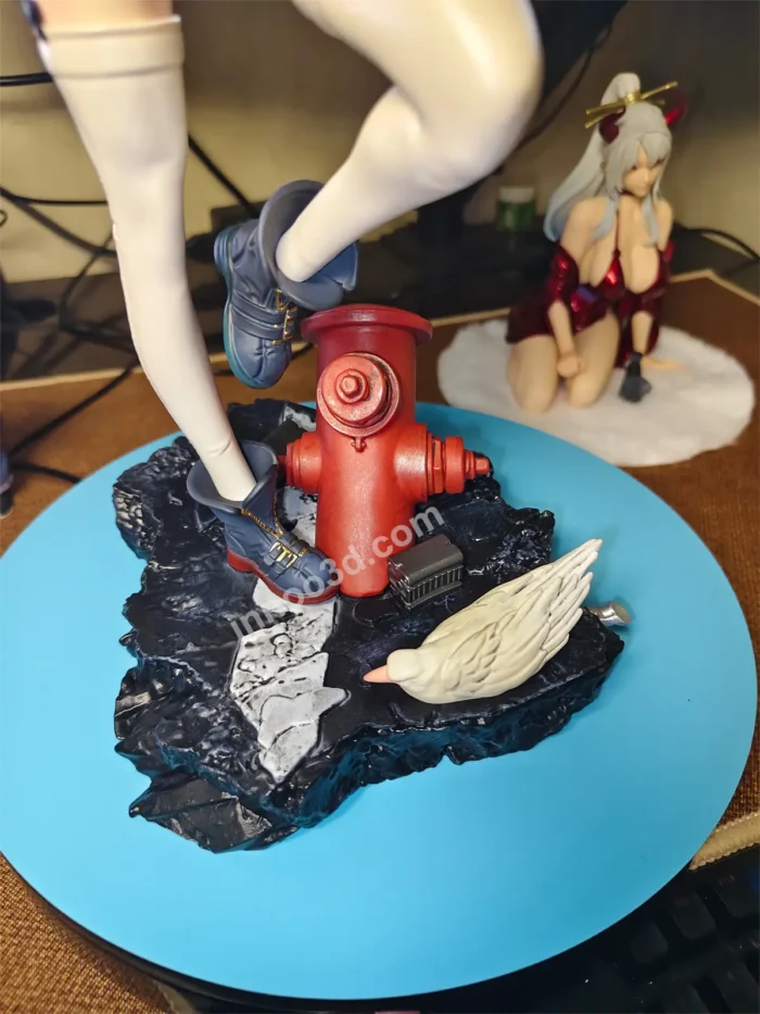 33cm/MOTO-CYBER 1/6 Scale High-Impact PVC Statue - Reinforced "Aether-Girl" Series (1.08ft / 13in) - Image 3