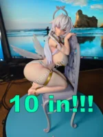 25cm (9.8") Angel Chair Anime Figure 1/6 Scale White Winged Statue