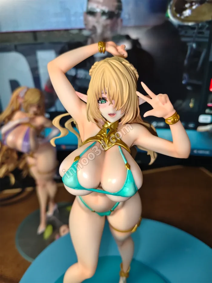 25cm (9.8″) Lunara Summer Cut Elf Swimsuit Figure – Scissors Hand Pose Elf Statue - Image 5